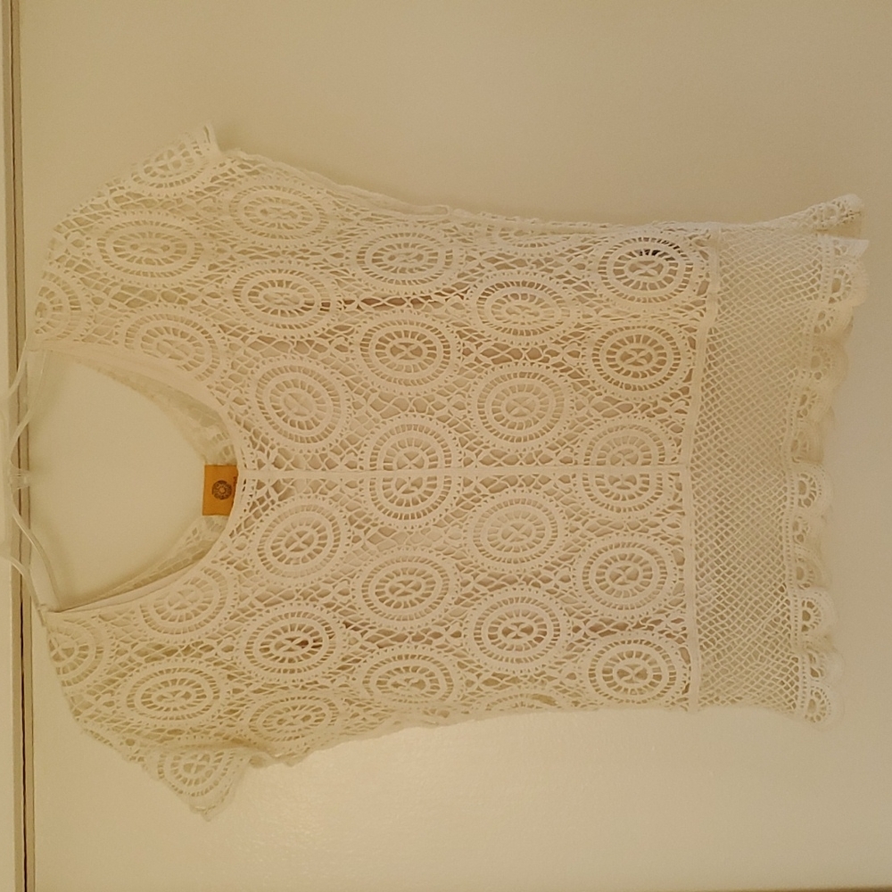 Lace Cream Top and tank | Vintage | size medium